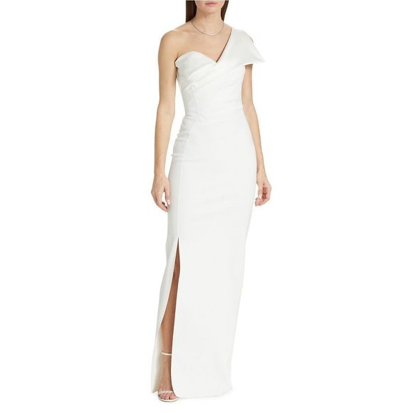 Chiara Boni La Petite Robe Xenia Asymmetric Column Gown - Picture 3 of 12